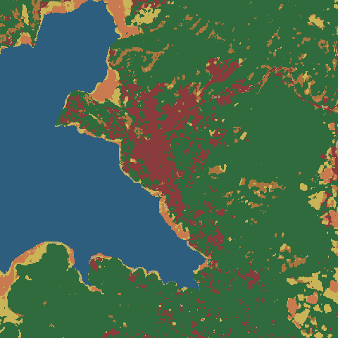 Land cover · ESA WorldCover 2021 — Valle de Bravo, State of Mexico, 51200