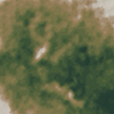 Shaded-relief view of the terrain around Volcán, Buenos Aires, Puntarenas Province, the parcel boundary drawn in gold