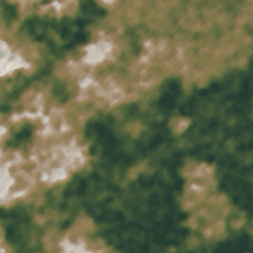 Shaded-relief view of the land around Río Jiménez, Guácimo, Limón Province, the parcel boundary drawn in gold