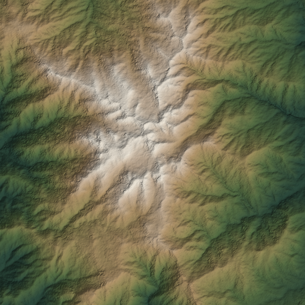 Shaded-relief view of the land around Telire, Talamanca, Limón Province, the parcel boundary drawn in gold