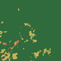 Land cover · ESA WorldCover 2021 — San Isidro, El Guarco, Cartago Province