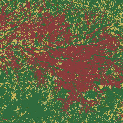 Land cover · ESA WorldCover 2021 — Uruca, San José, San Jose Province