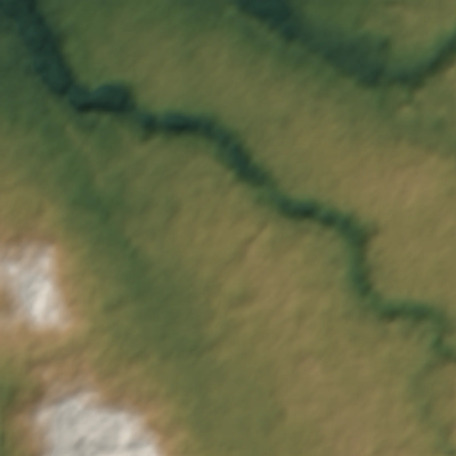Shaded-relief view of the land around San Rafael, Escazú, San José, the parcel boundary drawn in gold